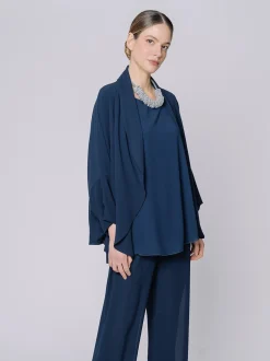 Giacca in chiffon fluido