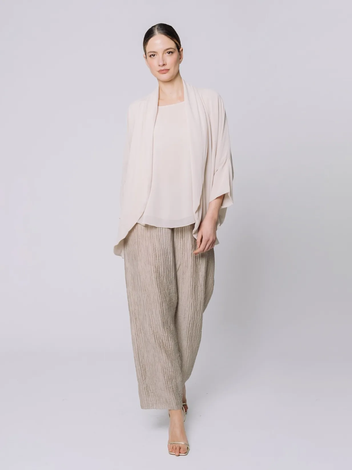 Giacca in chiffon fluido