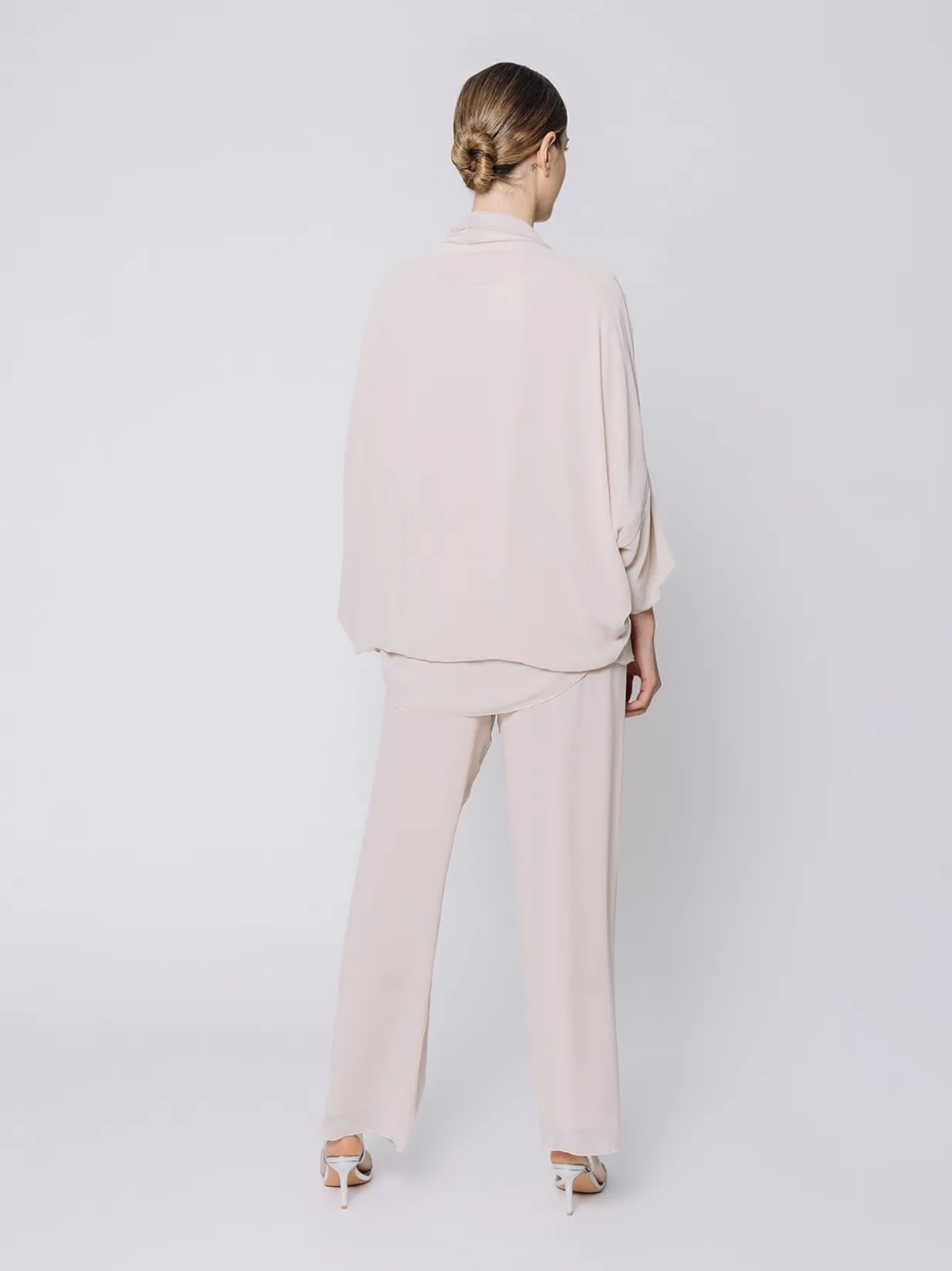 Giacca in chiffon fluido