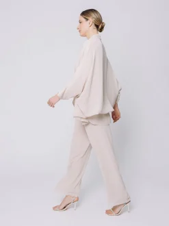 Giacca in chiffon fluido