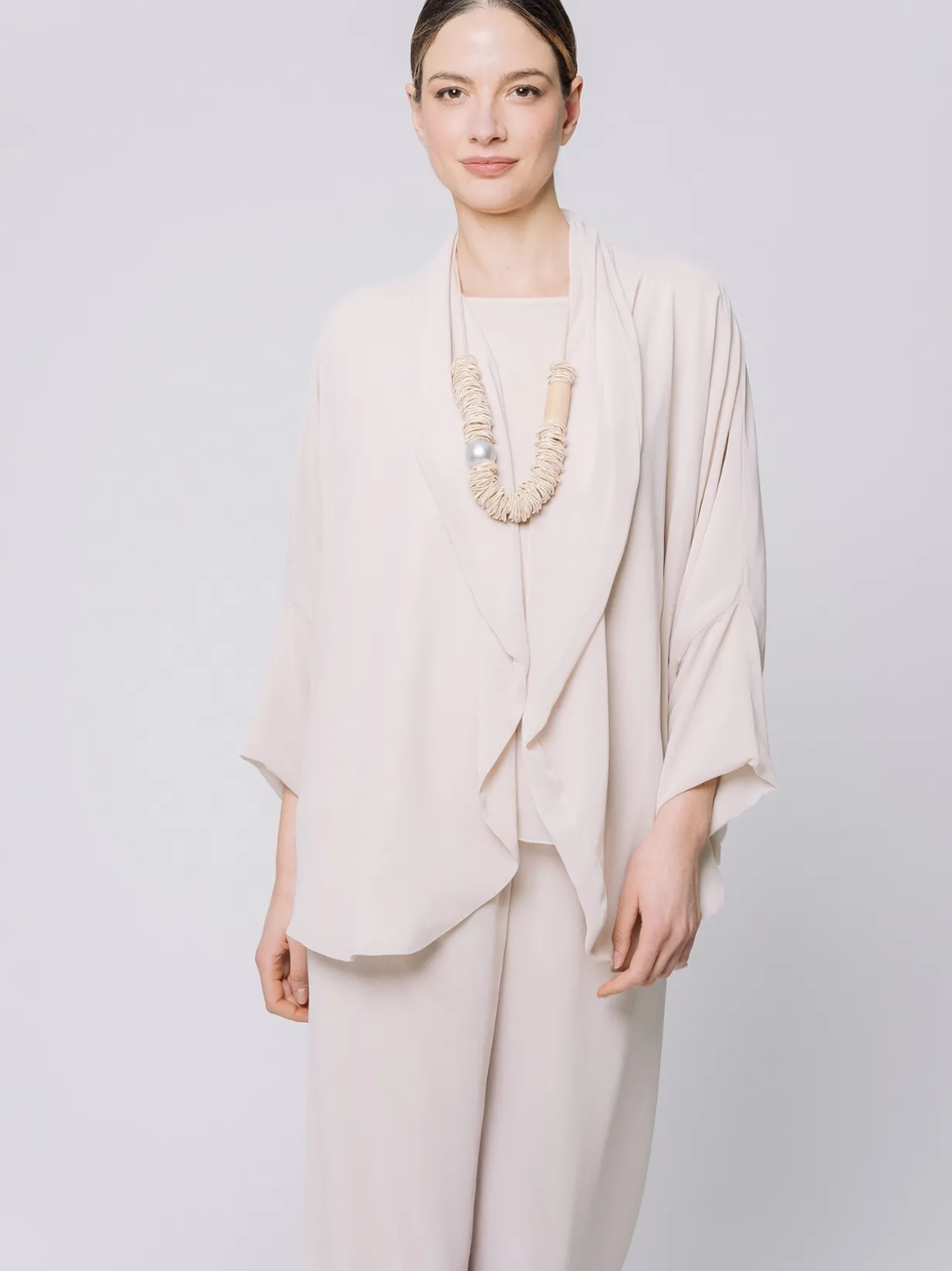 Giacca in chiffon fluido