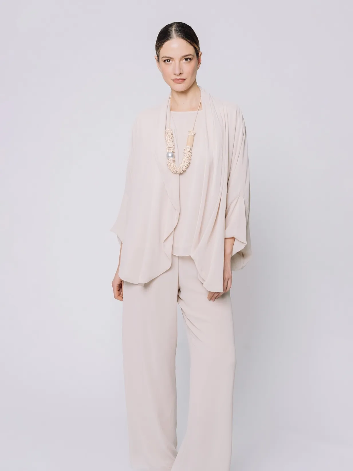 Giacca in chiffon fluido