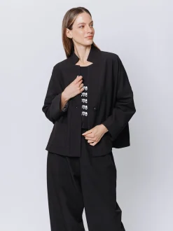 Giacca in crepe stretch