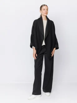 Giacca in lana cotta
