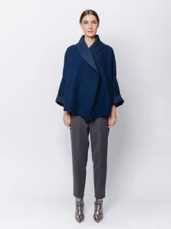 Giacca in lana cotta