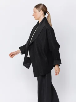 Giacca in lana cotta