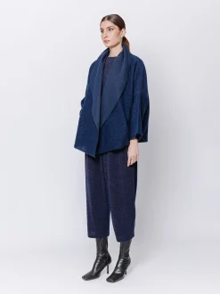 Giacca in lana cotta