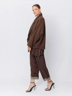 Giacca in lana cotta