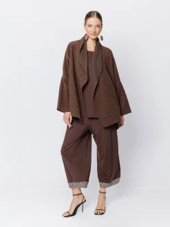 Giacca in lana cotta