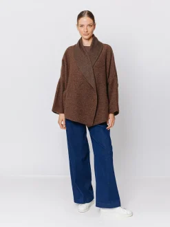 Giacca in lana cotta