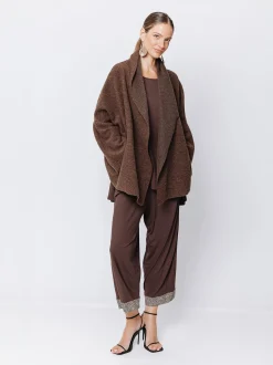 Giacca in lana cotta