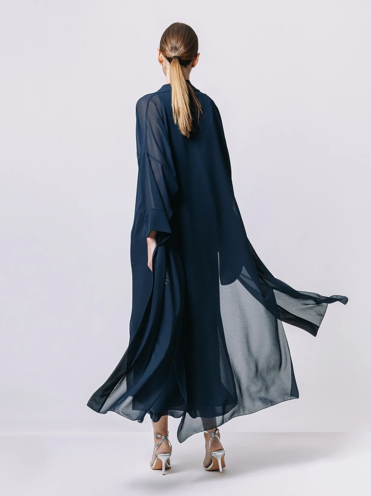 Giacca kimono in chiffon
