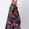 Giacca lunga jacquard