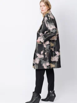 Giacca lunga jacquard
