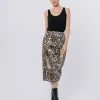 Longuette in twill di cotone animalier