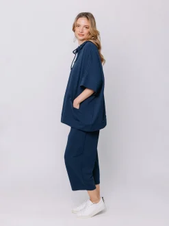 Maglia over in felpa stretch