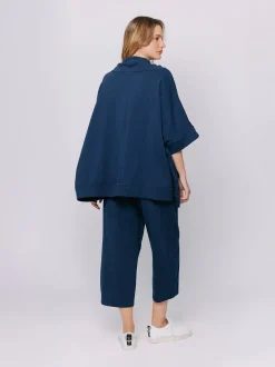 Maglia over in felpa stretch