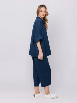 Maglia over in felpa stretch