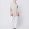 Maglia poncho collo alto