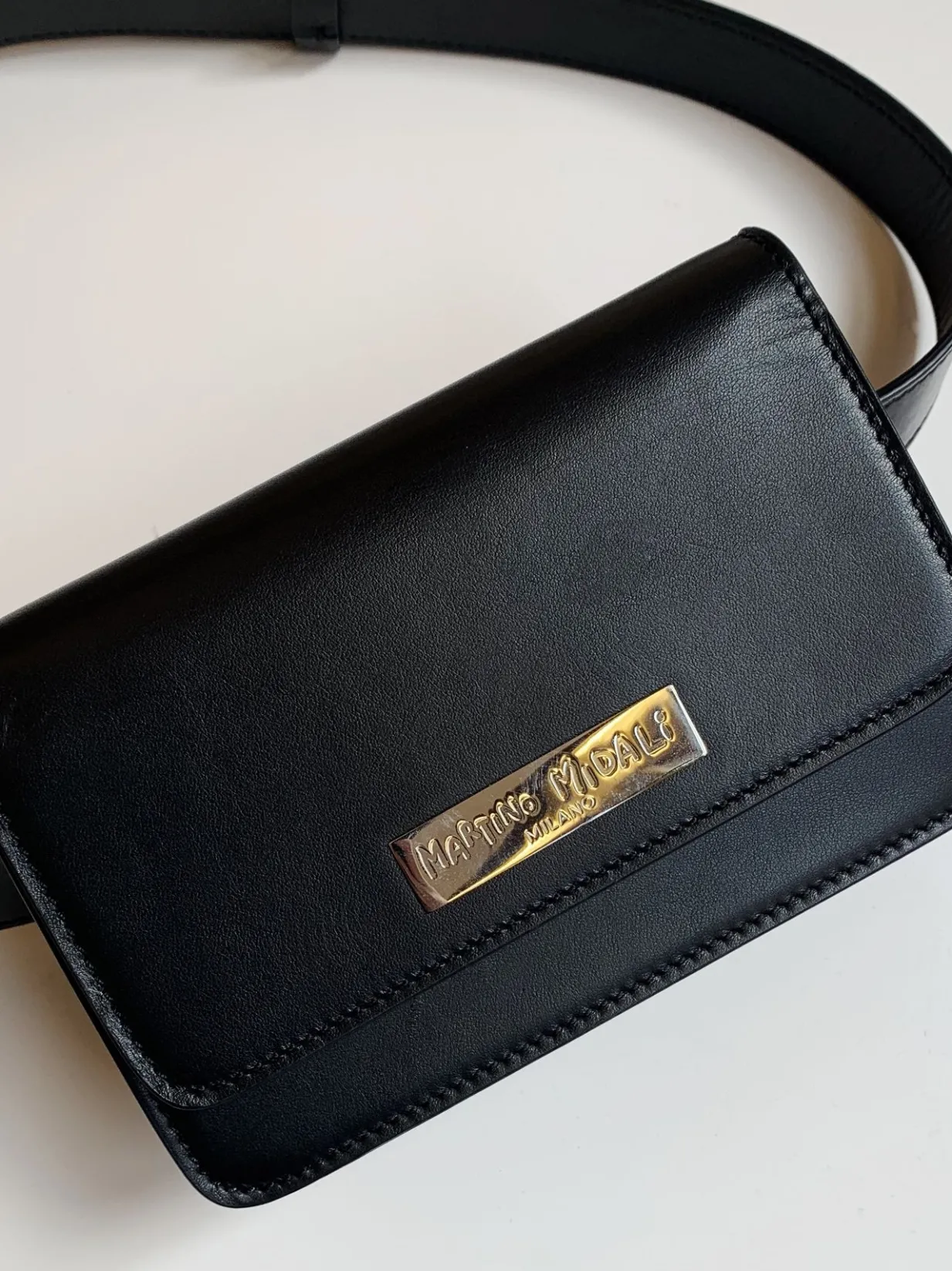 Marsupio con cintura in pelle