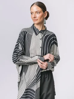 Maxi camicia OPTICAL