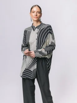 Maxi camicia OPTICAL