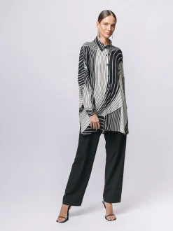 Maxi camicia OPTICAL