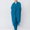 Maxi cardigan in lana cotta