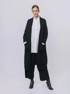 Maxi cardigan in maglia