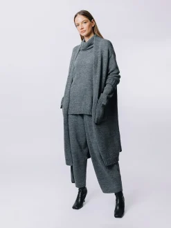Maxi cardigan in maglia