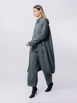 Maxi cardigan in maglia