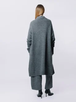 Maxi cardigan in maglia