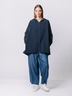 Maxi felpa ultralight con cappuccio