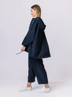 Maxi felpa ultralight con cappuccio