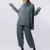 Maxi maglia a collo alto