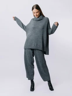 Maxi maglia a collo alto