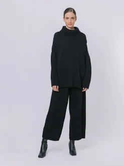 Maxi maglia a collo alto