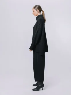 Maxi maglia a collo alto