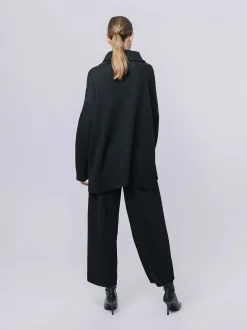 Maxi maglia a collo alto