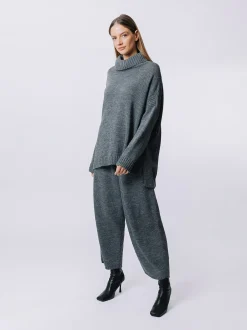 Maxi maglia a collo alto