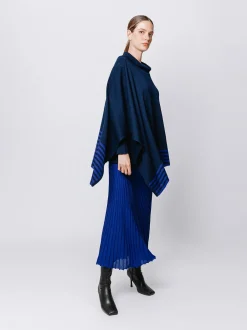 Maxi poncho in maglia