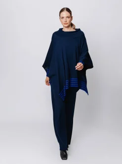 Maxi poncho in maglia