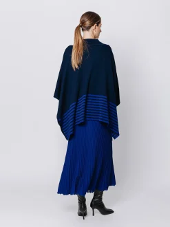 Maxi poncho in maglia