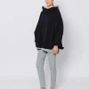 Maxi poncho in pile