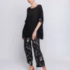 Maxi scatola in jersey con inserti stampati in mussola