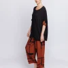 Maxi scatola in jersey con inserti stampati in mussola