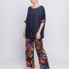 Maxi scatola in jersey con inserti stampati in mussola