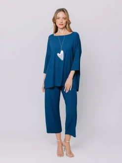 Maxi t-shirt a costine piatte