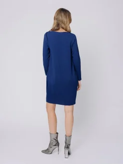 Mini dress in crepe