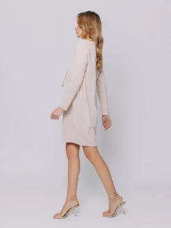 Mini dress in crepe